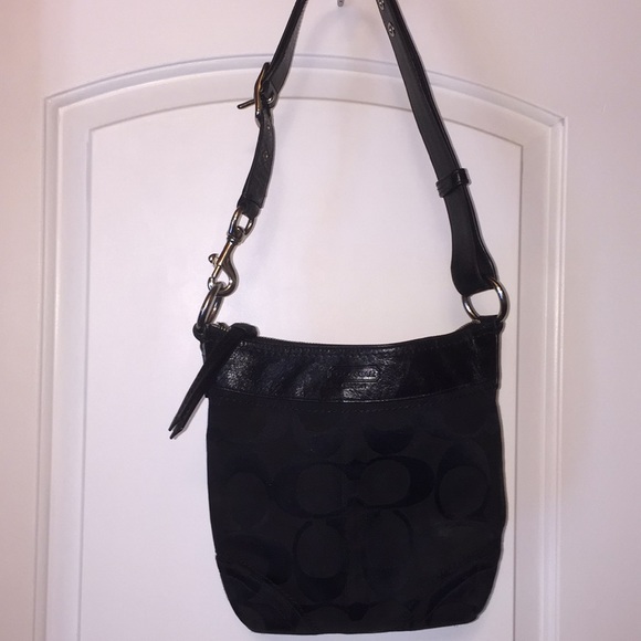 Coach Handbags - Coach fabric and leather cross body purse